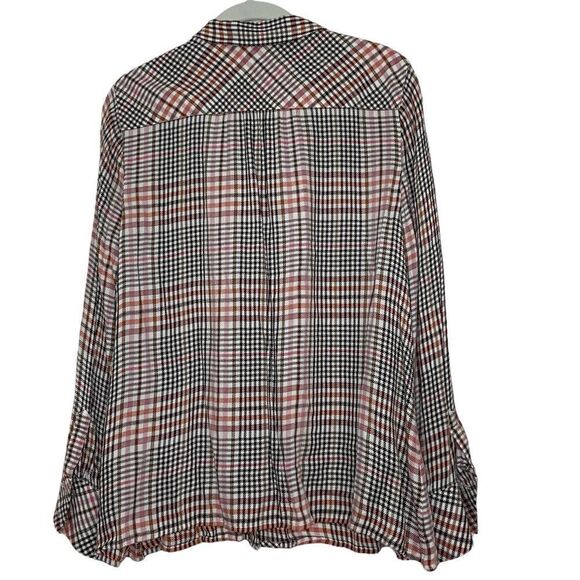 J Jill Rust Plaid Blouse - MP - Picture 2 of 4